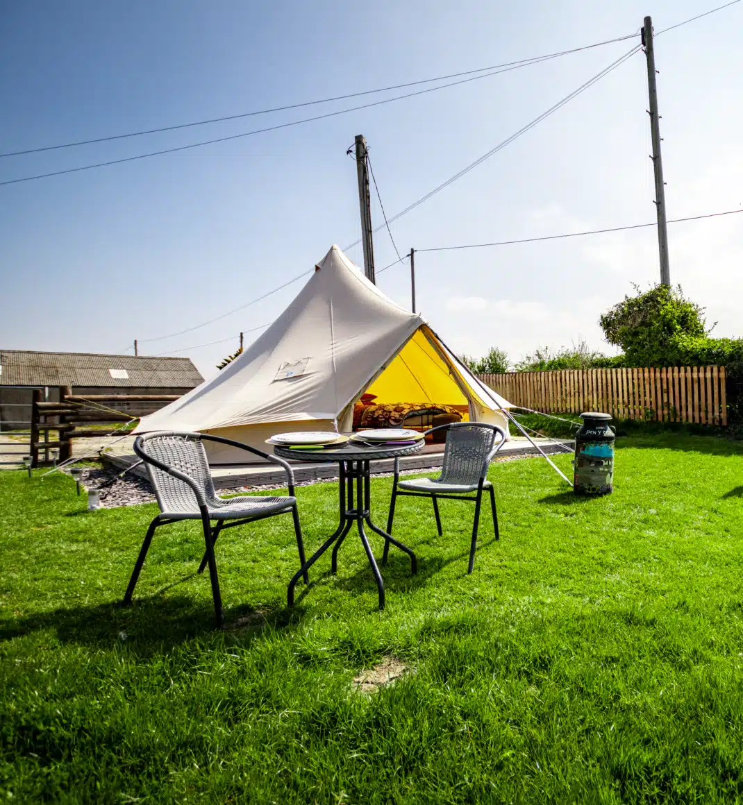 Stargazer Bell Tent Pen Cefn Holiday Glamping